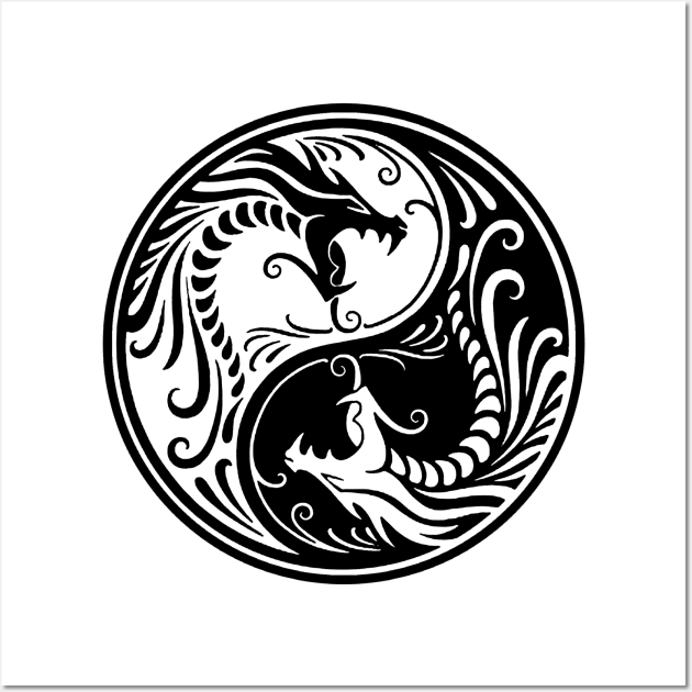 Dragon ying-yang Wall Art by yukiotanaka